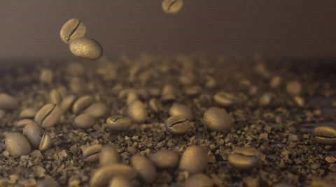 Crushing coffee beans, LOOP Stock Footage 334687