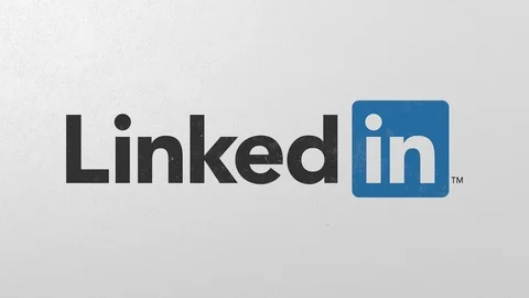 Crushing concrete wall with logo of LinkedIn. Crisis conceptual editorial 3D Stock Footage 105680847