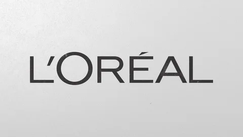 Crushing concrete wall with logo of L'Oreal. Crisis conceptual editorial 3D Stock Footage 105680644
