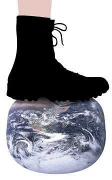 Crushing the Earth Stock Illustration