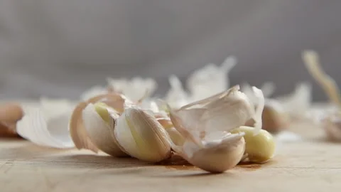 Crushing garlic Stock Footage 150518187