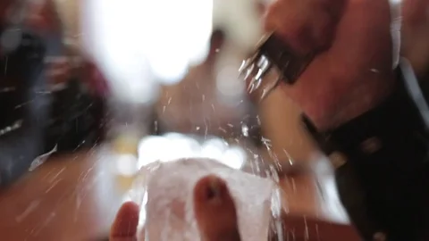 Crushing Ice Stock Footage 77033006