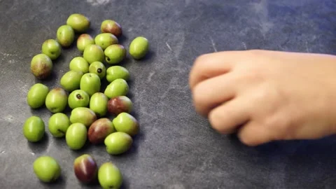 Crushing Olive Making Stock Footage 147742424