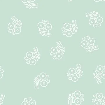 Crushing stone machine line seamless pattern Illustrazione stock