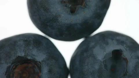 Crushing Three Blueberries HD Stock-Footage 346545988