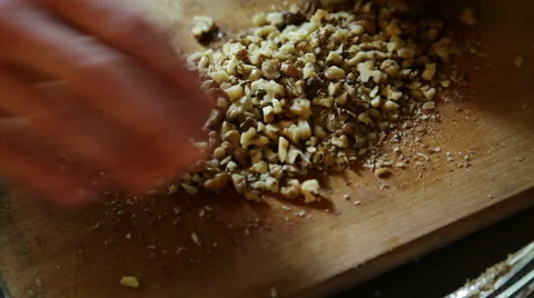 Crushing wallnuts Stock Footage 41301239