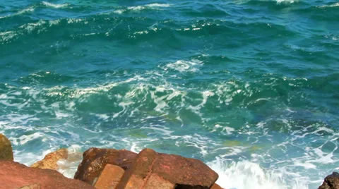 CRUSHING WAVES Stock Footage 27299394