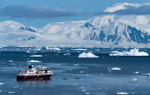 Crusing Neko Harbor, Antarctic Peninsula Stock Photos