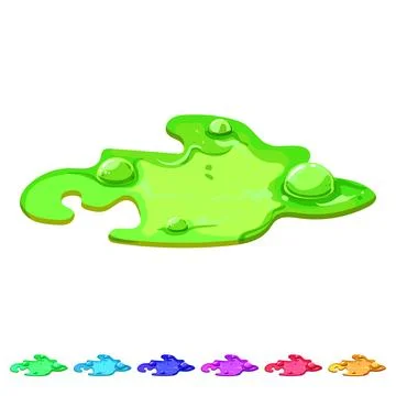 Crust lava puddle cartoon vector graphic イラスト素材