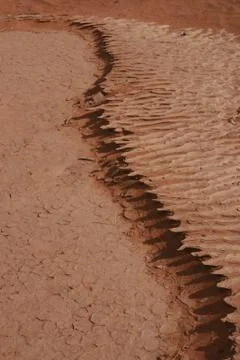 Crusted sand 写真素材