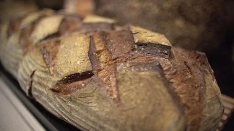 Crusty Bread Slide Slow Motion Vidéo 46842395