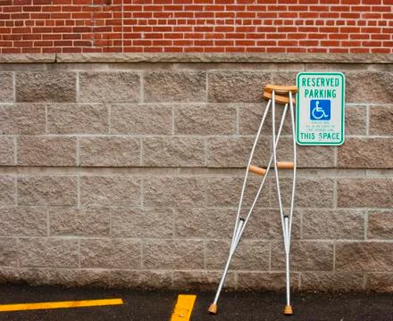 Crutches 库存照片