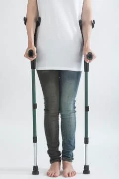 Crutches Stock Photos