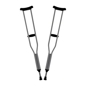 Crutches vector icon Stock Illustration