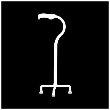 Crutches vector icon illustration Stock Illustration