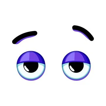 Cry eye emotions cartoon vector illustration Ilustración de archivo