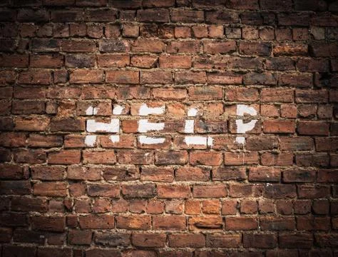 Cry For Help Graffiti Stock Photos