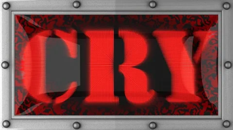 Cry on led Stock Footage 8693323