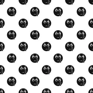 Cry smile pattern seamless Stockillustratie