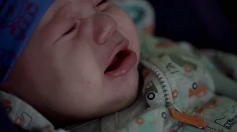 Crying Baby clouse up Stock Footage 59984868