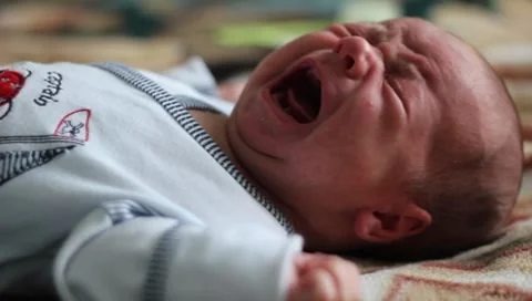 Crying baby Stock Footage 7134195