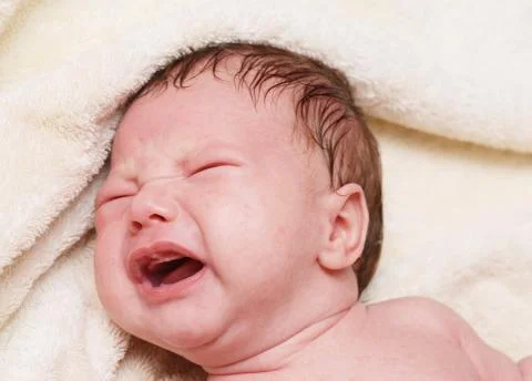 Crying baby Stock Photos