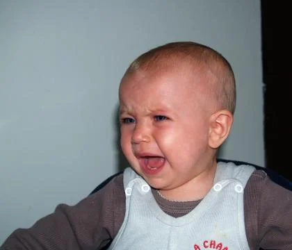 Crying baby Stock Photos