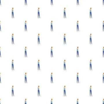 Crying boy cartoon pattern expressing sadness and grief Stock Illustration