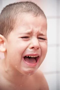 Crying boy Stock Photos