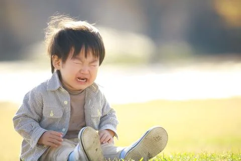 Crying boy Stock Photos