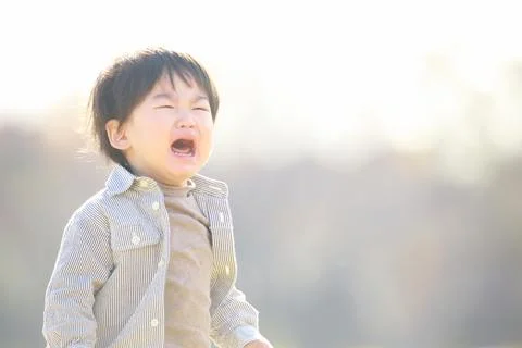 Crying boy Stock Photos