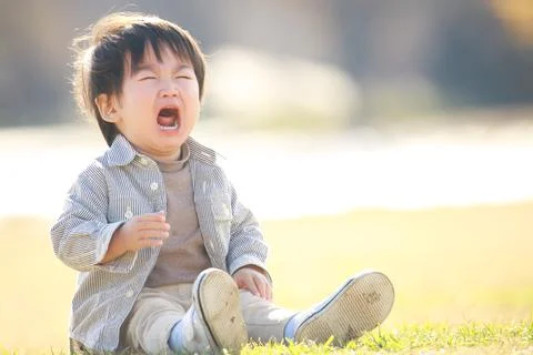 Crying boy Stock Photos