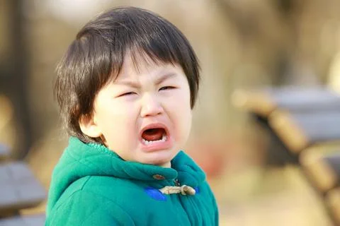 Crying boy Stock Photos