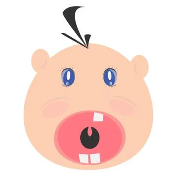 Crying child icon Ilustração Stock