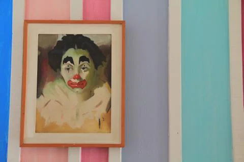 The crying clown Foto stock