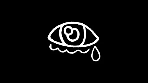 Crying Eye Sad Tear Icon Stock Footage 345591230