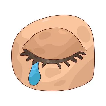 Crying eyes illustration Stock Illustration