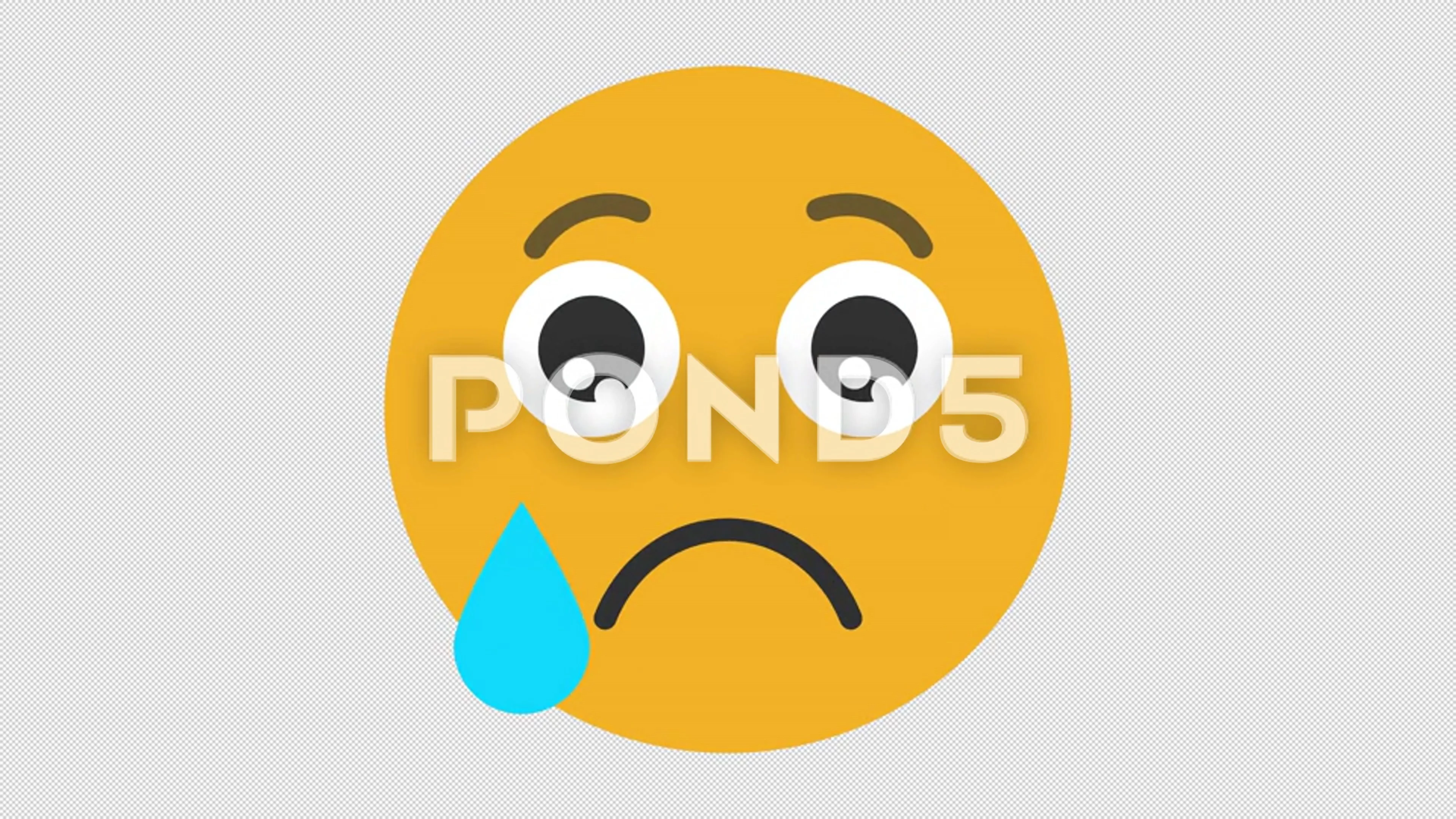 Loudly Crying Face Emoji Animated Icon download in JSON LOTTIE or MP4  format