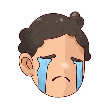 Crying Face illustration Stock Illustration