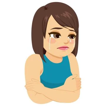 Crying Girl Stock Illustration