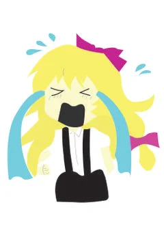 Crying girl Stockillustratie