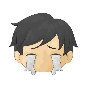 Crying illustration Stock Illustration