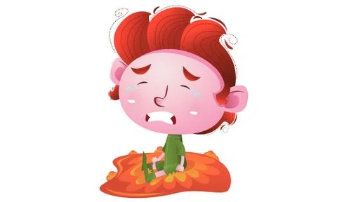 Crying Kids Illustrazione stock