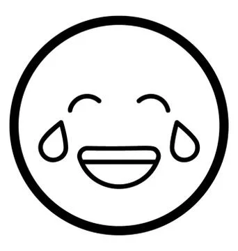 Crying Laughing Emoji Stock Illustration