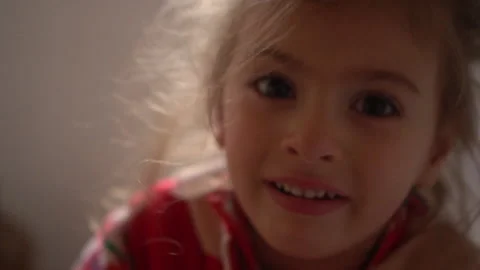 Crying little girl Stock Footage 141534341