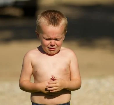 Crying little guy Stock Photos