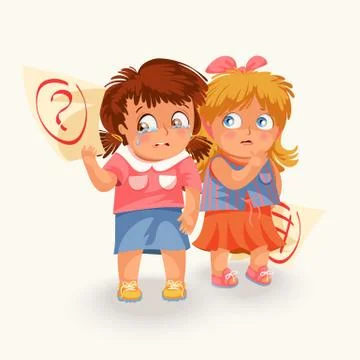 Crying schoolgirl with failed test Stock Illustration