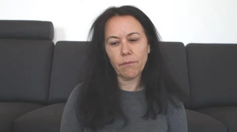 Crying from text massage Stock Footage 60953228