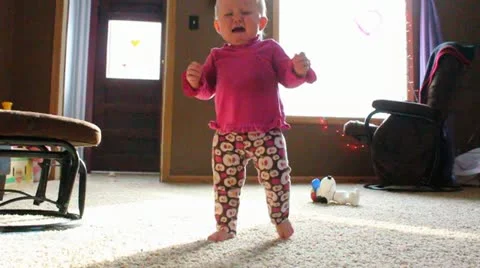Crying Walking Baby Video stock 20591347