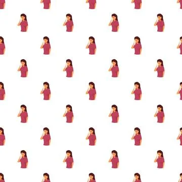 Crying woman pattern feeling sadness and grief イラスト素材